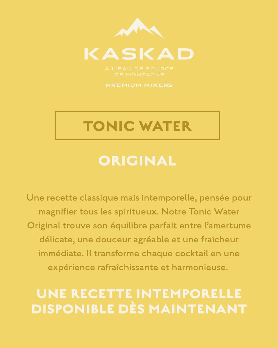 KASKAD - Tonic Water Original (Lot de 24)